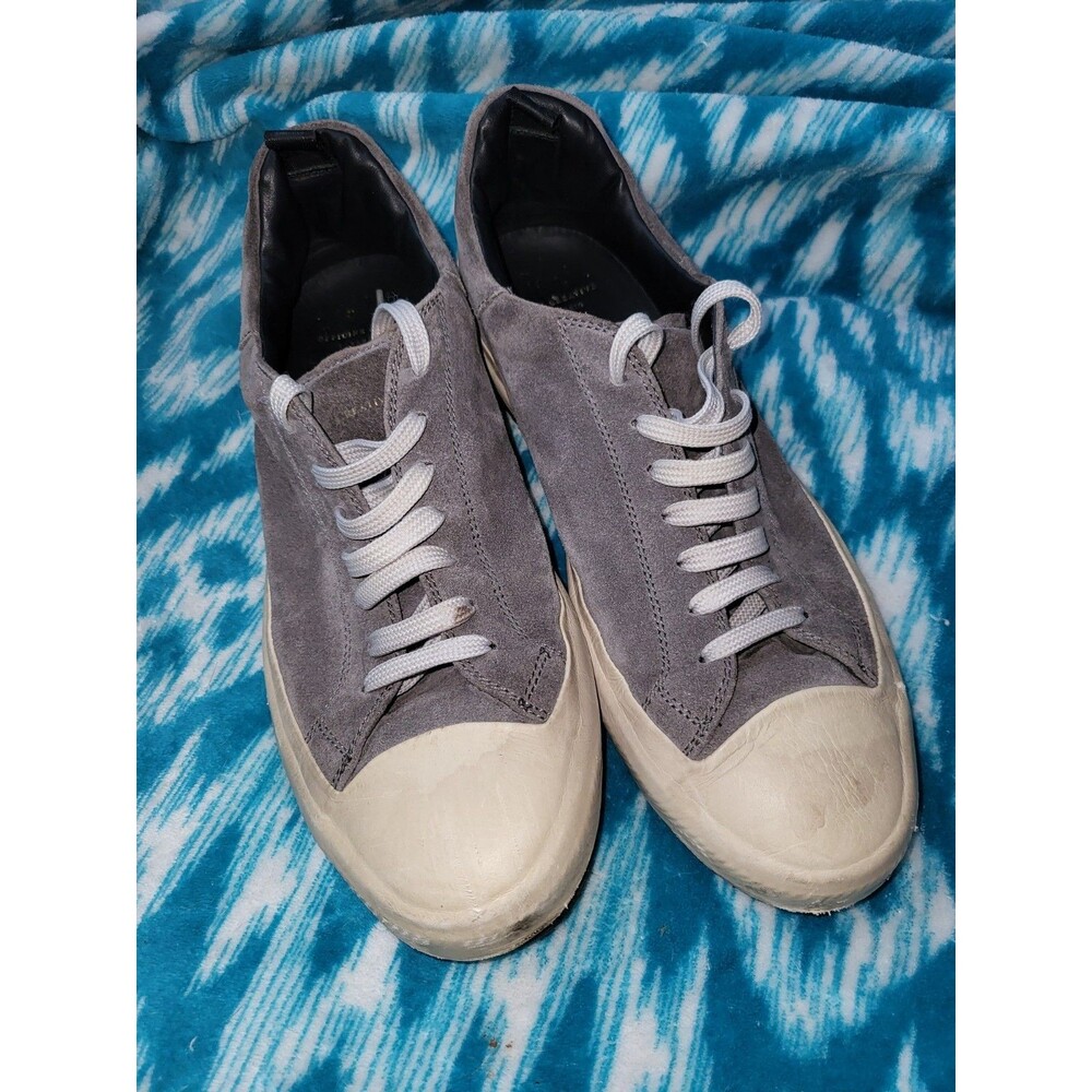 Officine Creative Mens Sneakers Suede Smoke Leather Cap Toe Converse-style